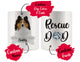 Personalized Shetland Sheepdog Dog Rescue Mom Dad Mug, Best Dog Owner Gift