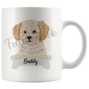 Personalized Shih-Poo Dog Mom Dad Mug, Funny Dog Owner Gift