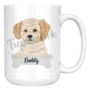 Personalized Shih-Poo Dog Mom Dad Mug, Funny Dog Owner Gift