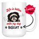 Personalized Shih Tzu Dog Mom Dad Mug, Custom Dog's Name Gift