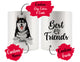 Personalized Siberian Husky Dog Rescue Mom Dad Mug, Best Dog Owner Gift
