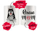 Personalized Siberian Husky Dog Rescue Mom Dad Mug, Best Dog Owner Gift
