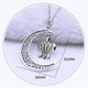 Silver Plated Chain Moon & Turtle Necklaces - Freedom Look