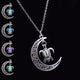 Silver Plated Chain Moon & Turtle Necklaces - Freedom Look