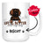 Personalized Small Musterlander Dog Mom Dad Mug, Custom Dog's Name Gift