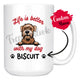 Personalized Soft Coated Wheaten Terrier Dog Mom Dad Mug, Custom Dog's Name Gift