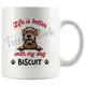 Personalized Soft Coated Wheaten Terrier Dog Mom Dad Mug, Custom Dog's Name Gift