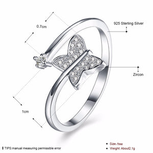 Butterfly Ring - 925 Sterling Silver - Freedom Look