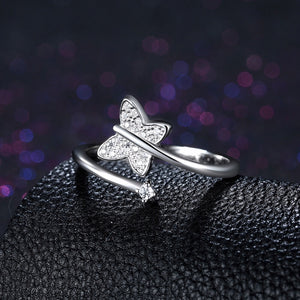 Butterfly Ring - 925 Sterling Silver - Freedom Look