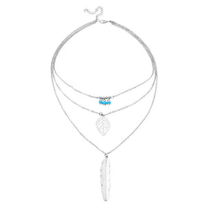 Modern Multilayer Pendant Chain Neklace - Freedom Look