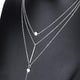 Modern 3 Multi Layer Necklace - Freedom Look