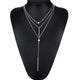 Modern 3 Multi Layer Necklace - Freedom Look