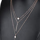 Modern 3 Multi Layer Necklace - Freedom Look