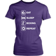 Eat Sleep Boxing Repeat Daily Routine Hobby Sport Training Men & Women T-Shirt