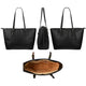 Golden Sea Turtle Large PU Leather Tote - Freedom Look
