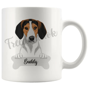 Personalized Treeing Walker Coonhound Dog Mom Dad Mug, Funny Dog Owner Gift