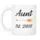 Aunt Established Mug - Auntie Established 2018 Mug - Aunt Est 2018 Mug - Great Gift For Aunt (11 oz) - Freedom Look
