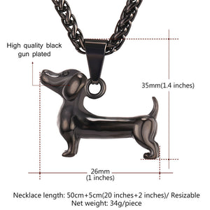 Lovely Dachshund Necklace - Freedom Look