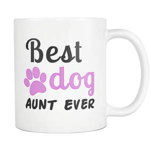 Best Dog Auntie Coffee Mug - Dog Aunt Mug - Greatest Auntie Ever - Great Gift For Aunt (11 oz) - Freedom Look