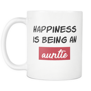 Choose Happiness Mug - Aunt Definition Mug - Coolest Aunt Ever Mug - Best Effin Aunt Mug - Awesome Auntie Mug (11 oz) - Freedom Look