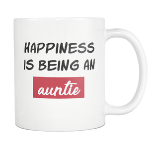 Choose Happiness Mug - Aunt Definition Mug - Coolest Aunt Ever Mug - Best Effin Aunt Mug - Awesome Auntie Mug (11 oz) - Freedom Look