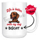 Personalized Vizsla Dog Mom Dad Mug, Custom Dog's Name Gift