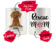 Personalized Vizsla Dog Rescue Mom Dad Mug, Best Dog Owner Gift