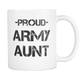 Army Aunt Coffee Mug - Army Aunt Mug - Proud U.S. Army Aunt Mug - Great Gift For Every Aunt In Army (11 oz) - Freedom Look