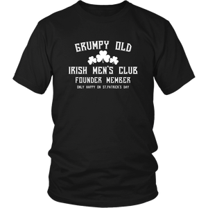 Grumpy Old Irish Men's Club Member Patrick's Day St Patrick Mens T-Shirt