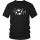 Soccer Player Heartbeat Unisex T-Shirt