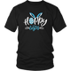 Blue Happy Easter Bunny Womens And Unisex T-Shirt