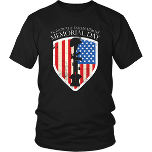 US Flag Army Military Memorial Day - Honor The Fallen Heroes Unisex T-Shirt