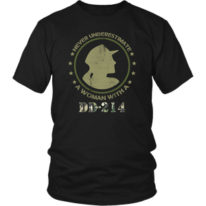 DD 214 US Army Military Veteran Brave Soldiers Thank You Women & Unisex T-Shirt