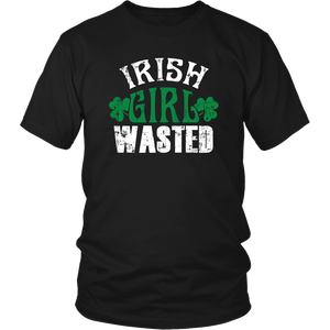 Irish Girl Wasted Patrick's Day St Patrick Unisex T-Shirt