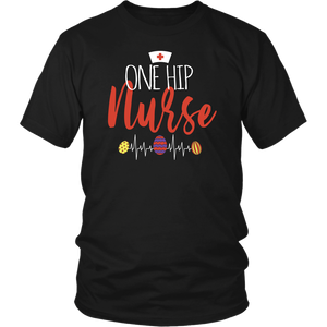 One Hip Nurse Bunny Easter Womens And Unisex T-Shirt