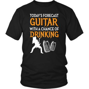 Today's Forecast Guitar Guitarist Party Music Women & Unisex T-Shirt