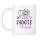 My Auntie Shoots People Coffee Mug - Unique Gifts For Professional Photographer - Photography Related Gifts - Birthday Gift For Her (11 oz)