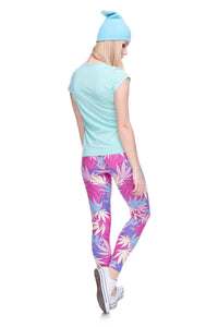3D Weed Design Leggings - Freedom Look