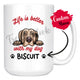 Personalized Weimaraner Dog Mom Dad Mug, Custom Dog's Name Gift