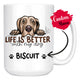 Personalized Weimaraner Dog Mom Dad Mug, Custom Dog's Name Gift