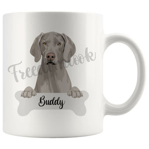 Personalized Weimaraner Dog Mom Dad Mug, Funny Dog Owner Gift