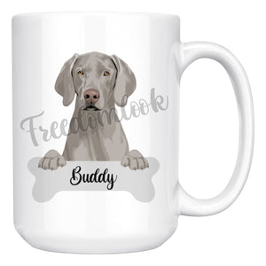 Personalized Weimaraner Dog Mom Dad Mug, Funny Dog Owner Gift