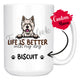 Personalized West Highland Terrier Dog Mom Dad Mug, Custom Dog's Name Gift