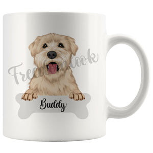 Personalized Wheaten Terrier Dog Mom Dad Mug, Funny Dog Owner Gift