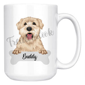 Personalized Wheaten Terrier Dog Mom Dad Mug, Funny Dog Owner Gift