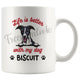 Personalized Whippet Dog Mom Dad Mug, Custom Dog's Name Gift