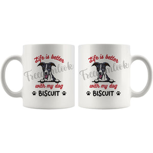 Personalized Whippet Dog Mom Dad Mug, Custom Dog's Name Gift