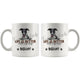 Personalized Whippet Dog Mom Dad Mug, Custom Dog's Name Gift