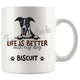 Personalized Whippet Dog Mom Dad Mug, Custom Dog's Name Gift