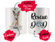 Personalized Whippet Dog Rescue Mom Dad Mug, Best Dog Owner Gift